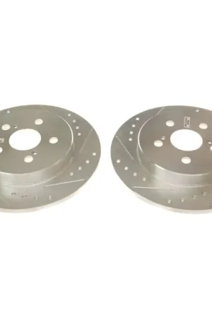 Best Price Power Stop 19-20 Toyota Corolla Rear Evolution Drilled & Slotted Rotors - Pair