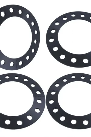 1/4" Wheel Spacers for Chevy Silverado GMC Sierra Yukon Dodge Ram | Dual Drilled 8x180 and 8x6.5 | Authentic