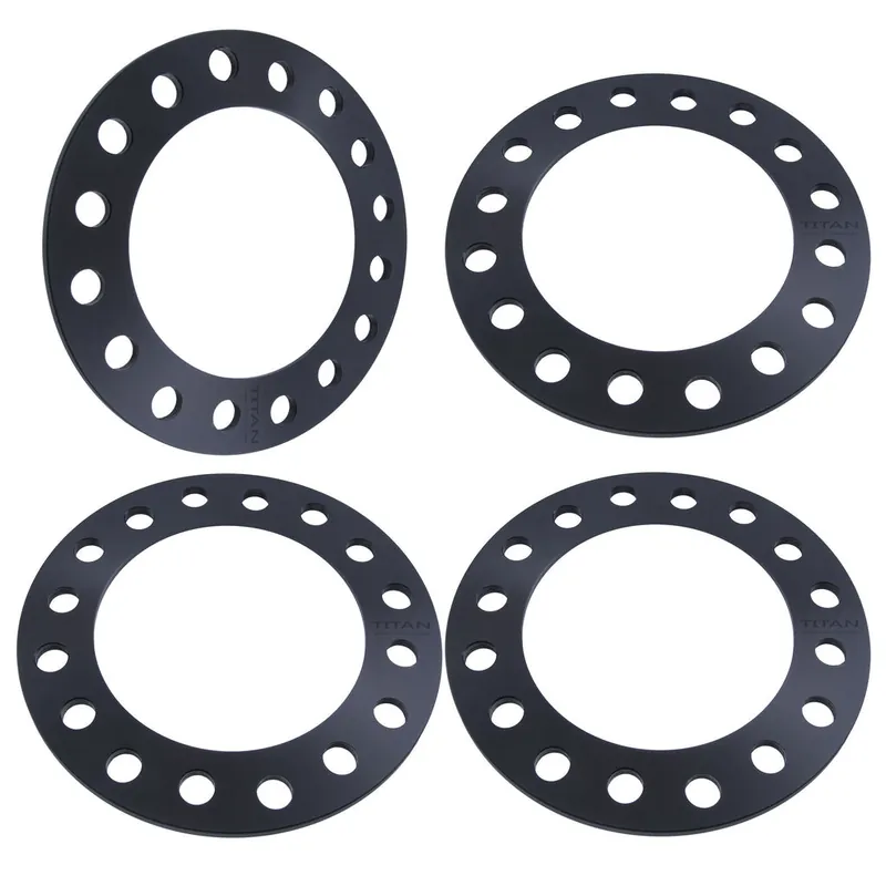 1/4" Wheel Spacers for Chevy Silverado GMC Sierra Yukon Dodge Ram | Dual Drilled 8x180 and 8x6.5 | Authentic