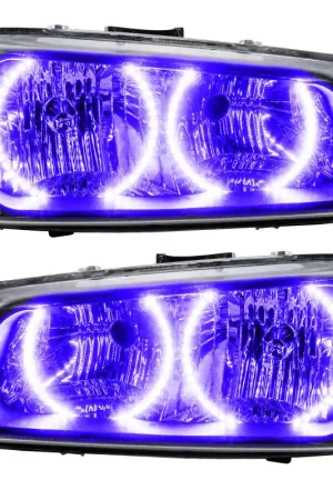 Oracle Lighting 03-06 Chevrolet Silverado Pre-Assembled LED Halo Headlights -UV/Purple Money Back Guarantee