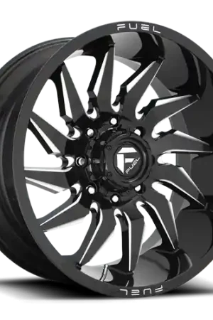 Bulk Order Aluminum Wheels 20X10 Saber D744 5 On 139.7 Gloss Black Milled 78 Bore -18 Offset Fuel Off Road Wheels