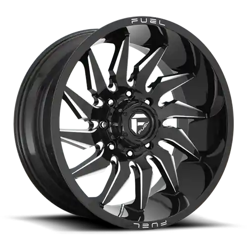 Bulk Order Aluminum Wheels 20X10 Saber D744 5 On 139.7 Gloss Black Milled 78 Bore -18 Offset Fuel Off Road Wheels