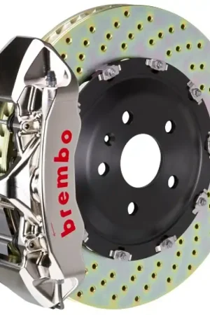 Discount Brembo 17-20 RS3 Sedan Front GTR BBK 6 Piston Billet380x34 2pc Rotor Drilled- Nickel Plated