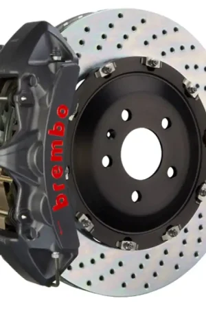 Brembo 16+ Camaro LS/LT SS Front GTS BBK 6 Piston Cast 380x34 2pc Rotor Drilled-Black HA Get Yours