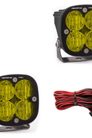 Limited Edition Baja Designs Squadron Pro Series Wide Cornering Pattern LED Light Pods - Amber