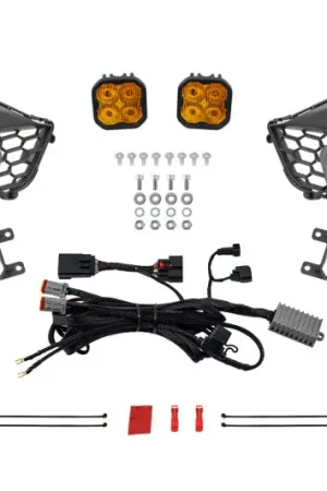 Direct From Manufacturer Diode Dynamics 2031 Ford Mustang GT SS3 Add-On Fog Lamp Kit Yellow Max