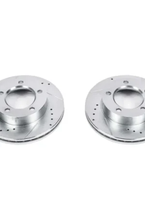Limited Time Power Stop 94-96 Ford Bronco Front Evolution Drilled & Slotted Rotors - Pair