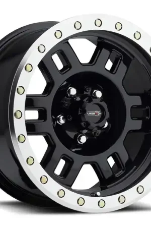 Vision Wheels Manx 398 Gloss Black Machined Lip 18x9 0mm Offset 6x139.7 (6x5.5) Budget