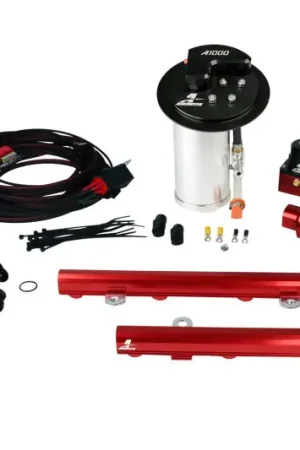 Must Have Aeromotive 10-13 Ford Mustang GT Fuel System - A1000 Pump/Deluxe Wiring Kit/5.0L 4V Rails