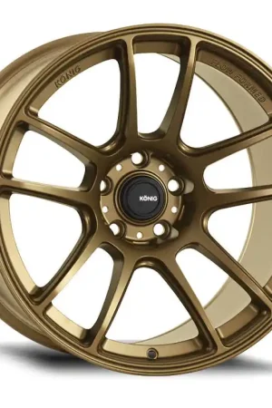 Hot Deal Konig Heliogram 18X8.5 5X108 ET42 Matte Bronze Knurled Bead Flow Formed