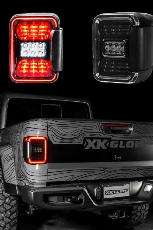 XK Glow Jeep JT Gladiator LED Taillight w/ Smoked Lens Hot Picks