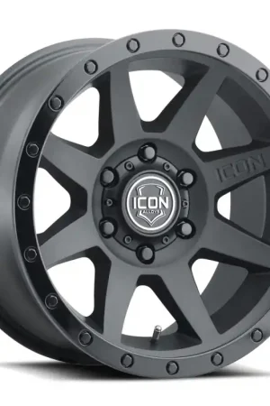 Must Have ICON Rebound 18x9 6x135 6mm Offset 5.25in BS 87.1mm Bore Double Black Wheel