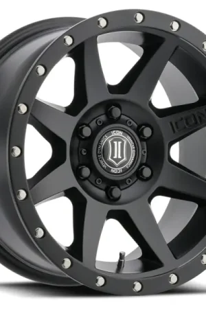 Money Back Guarantee ICON Rebound 17x8.5 6x135 6mm Offset 5in BS 87.1mm Bore Satin Black Wheel