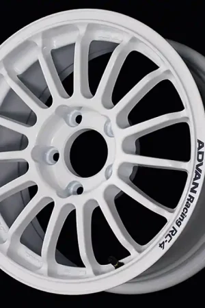 Advan RC-4 15x7.0 / +35 Offset / 5x114.3 / 73mm Bore / Rally White Free Delivery