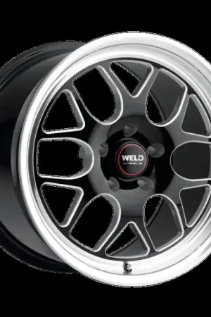 Worldwide Shipping Weld Solana Drag 15x10 / 5x114.3 BP / ET25 / 6.48in BS / 78.1 Dia - Gloss Black MIL Wheel