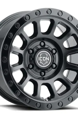 ICON Hulse 18x9 8x180 12mm Offset 5.5in BS Double Black Markdown