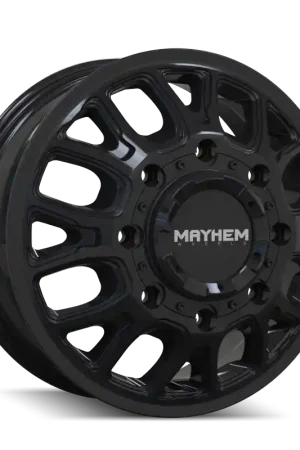 Mayhem 8107D Cogent Dually 17x6.5 / 8x165.1 BP / 125mm Offset / 121.3mm Hub Gloss Black Wheel Holiday Sale