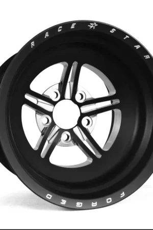 Race Star 63 Pro Forged 15x12 NBL Sportsman 5x4.50 BC / 4.00 BS Wheel - Black Anodized/Machined Limited Offer
