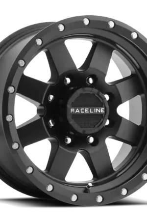 Modern Raceline 935B Defender 20x9in / 6x139.7 BP / -12mm Offset / 107.95mm Bore - Satin Black Wheel