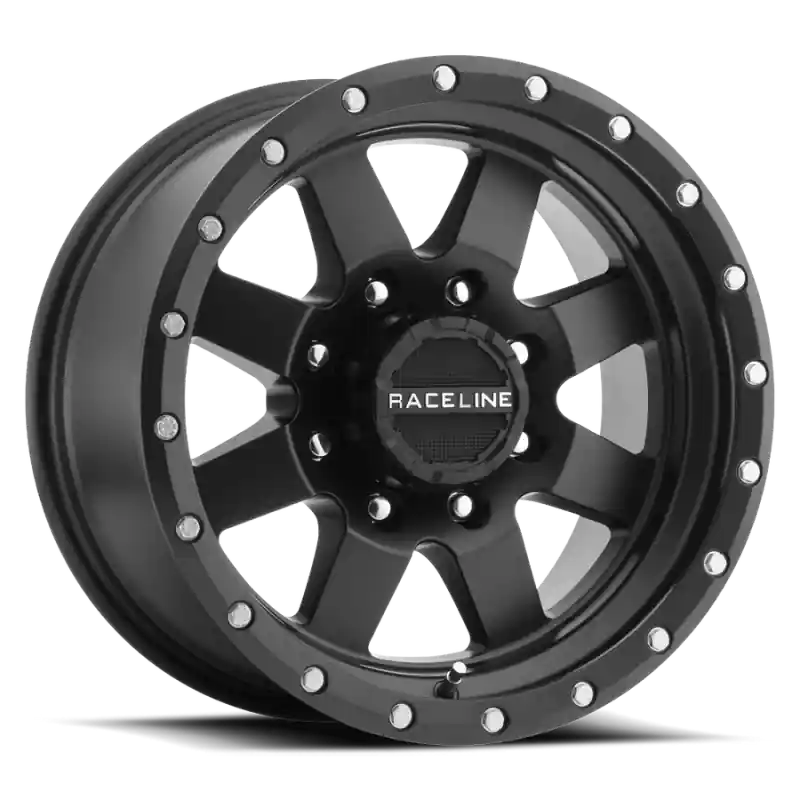 Modern Raceline 935B Defender 20x9in / 6x139.7 BP / -12mm Offset / 107.95mm Bore - Satin Black Wheel