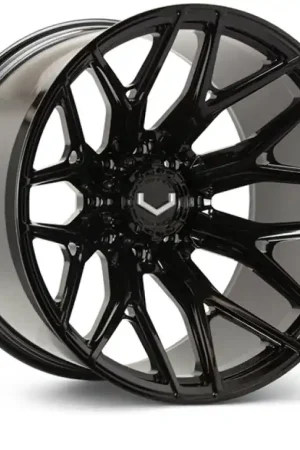 Vossen VFX-03 22x10 - 8x165.1 - ET18 - Super Deep - 125.1 - Gloss Black Wheel Next Day Delivery