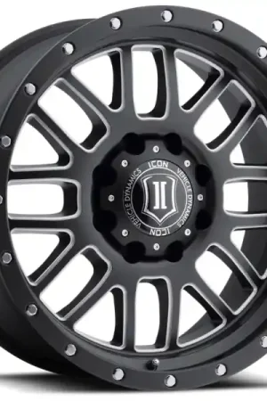 Place Order ICON Alpha 20x9 8x6.5 19mm Offset 5.75in BS 125.2mm Bore Satin Black/Milled Windows Wheel