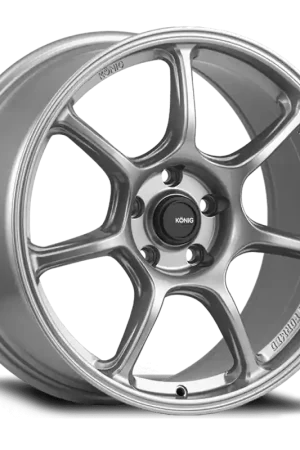 Premium Konig Ultragram 17x8 4x100 ET45 Titanium Metallic Knurled Bead