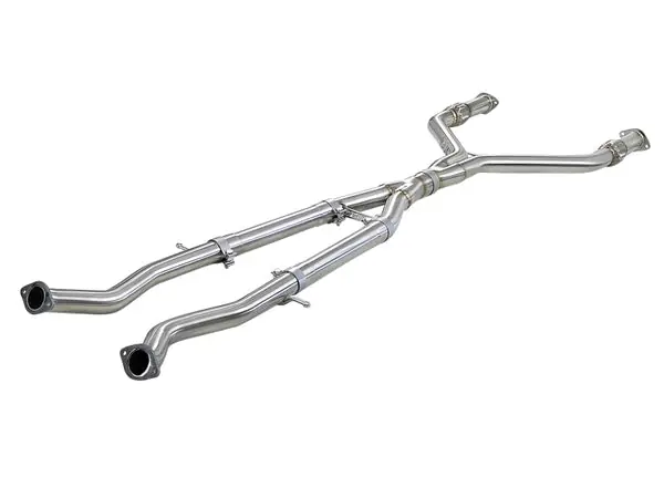No Minimum Order aFe Takeda 2.5in to 3in 304 SS Y-Pipe Exhaust System 16-18 Infiniti Q50/Q60 V6-3.0L (tt)