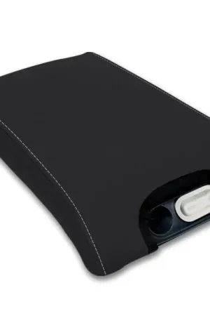 Discount PRP 10-14 Ford Raptor  Center Console Cover- Black with Silver Stitch