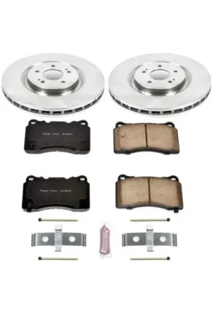 One Day Deal Power Stop 08-15 Mitsubishi Lancer Front Autospecialty Brake Kit