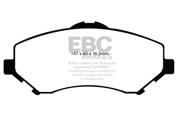 EBC 08-11 Chrysler Town & Country 3.3 Ultimax2 Front Brake Pads Grab Now