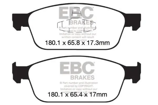 EBC 12-18 Ford Focus ST Bluestuff Front Brake Pads Brand New