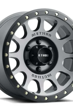 Free Returns Method MR305 NV 16x8 / 0mm Offset / 6x5.5 BP / 108mm CB / Titanium - Matte Black Lip