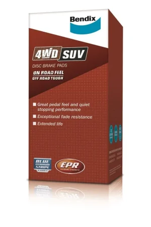 Free Delivery Bendix 4WD Brake Pad Set - DB340-4WD