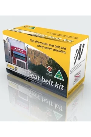 APV Safety Products 90\\/90 In-Pillar Retractor 3.2m Right Lap Sash Seat Belt with 350mm Stalk Type Lower Strap and Fasteners (Black) - K4546 Sale