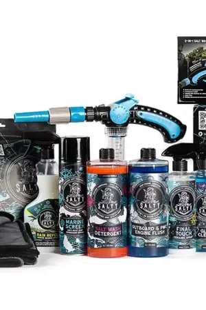 Salty Captain Boat Box with Wash and Flush Musket, Salt Wash, Engine Flush, Rain Repel, Marine Screen (Pickup Only) - BUNBBOX1L Top Rated