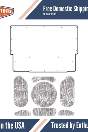 One Day Deal Hood Insulation Pad Heat Shield for 65 Chevy A-Body & El Camino, w/Smooth Finish