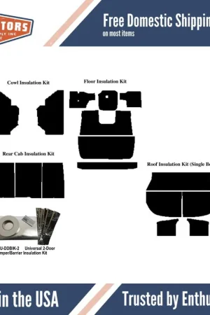 Insulation Sound Deadener Kit for 1935-1936 Ford Truck Acoustishield Complete Latest
