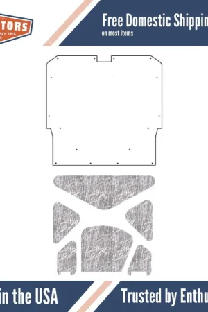 Bargain Hood Insulation Pad Heat Shield for 1969-1970 Pontiac A-Body G-041 GTO Logo