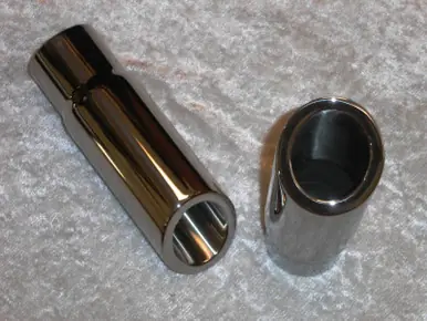 Best Price Stainless Works Double Wall 30 Deg Slash Cut Exhaust Tip 3in Body 2 1/2in ID - 790250