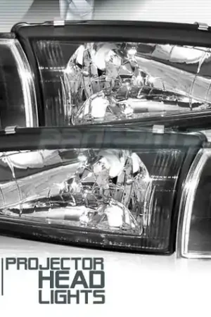 JDM Black Headlights With Corner Discount