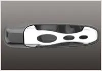 Grippin Billet Side Door Handle Python Style - Brushed Chrome - Pair - 34000 Cheap