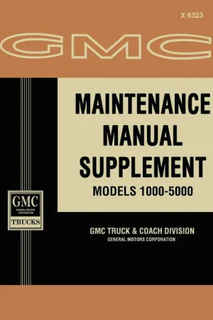 Service Manual for 1963 GMC Place Order