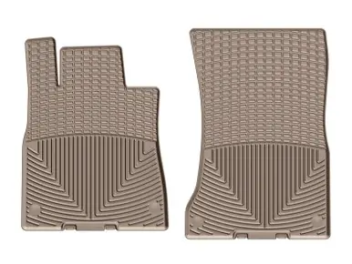 Money Back Guarantee WeatherTech 2014+ Mercedes-Benz S-Class Front Rubber Mats - Tan - W351TN