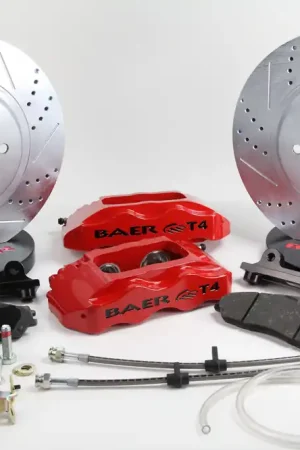 Deal Baer Brakes 4261276R Baer Brakes 13" Track4 Front Brake Kit, Red, SDZ