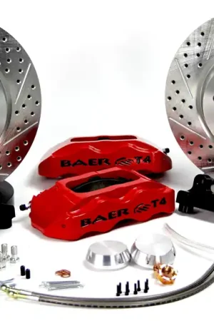 Baer Brakes 4261275GB-1X Baer Brakes 13" Track4 Front Brake Kit, Grabber Blue, Slot, Std. Studs Sale