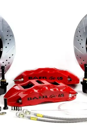 Baer Brakes 4301627B Baer Brakes 14" Extreme+ Front Brake Kit, Black, SDZ, Std. Studs Handmade