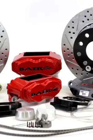 Trusted Brand Baer Brakes 4301433B-1X Baer Brakes 11" SS4+ Front Brake Kit, Black, Slot, Std. Studs