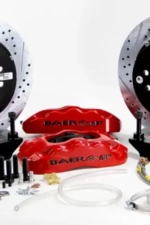 No Minimum Order Baer Brakes 4302353R-1 Baer Brakes 14" Pro+ Rear Brake Kit, Red, Slot