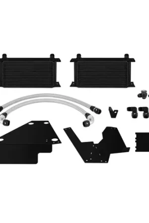 Mishimoto 2008-2015Mitsubishi Evolution X Black Oil Cooler Kit Free Returns